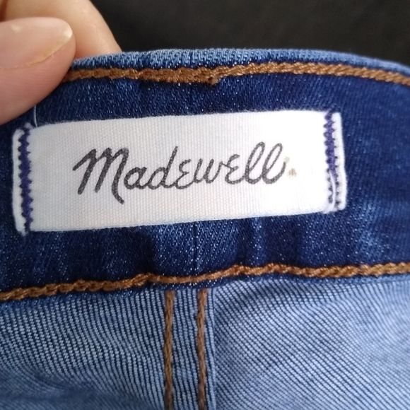 MADEWELL 10" High Rise Skinny Dark Wash Jeans Size 35 T - Picture 5 of 7
